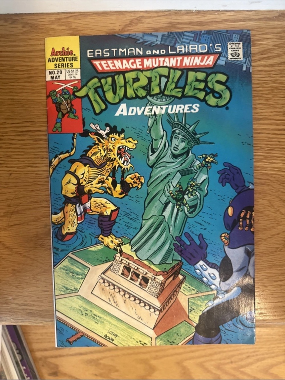 Comic Book - Teenage Mutant Ninja Turtles Adventures - Archie - #20 - 1991